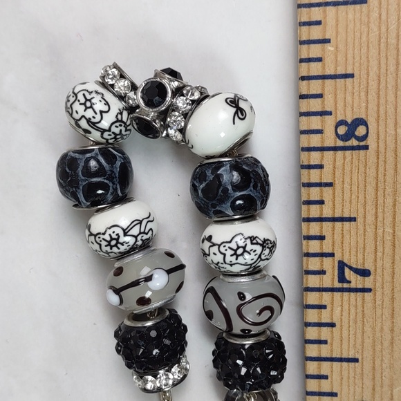 Art Glass Charm Bead Necklace - Picture 3 of 4